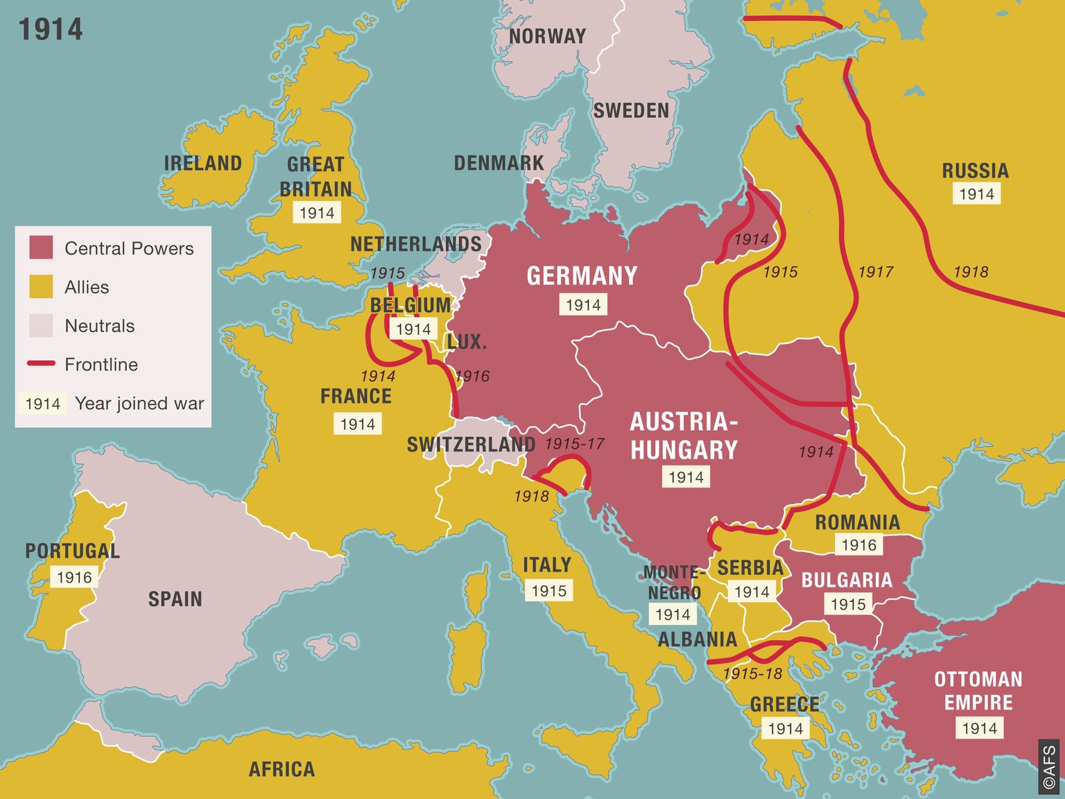 La Primera Guerra Mundial En Mapas La Casa De Ana Frank