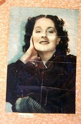 Plaatje van Norma Shearer, een populaire Hollywood filmster uit de jaren dertig.