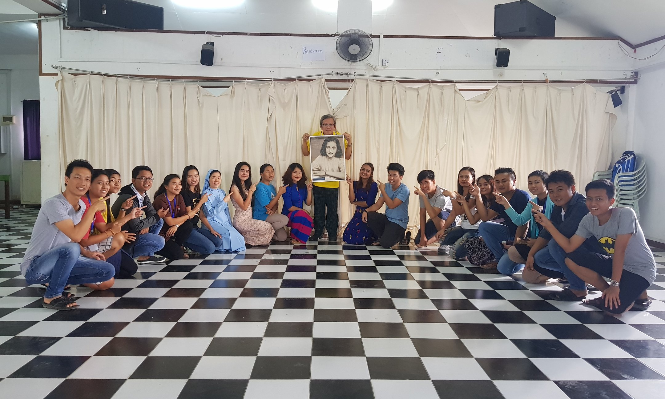 Students in Anne Frank House Workshop in Myanmar