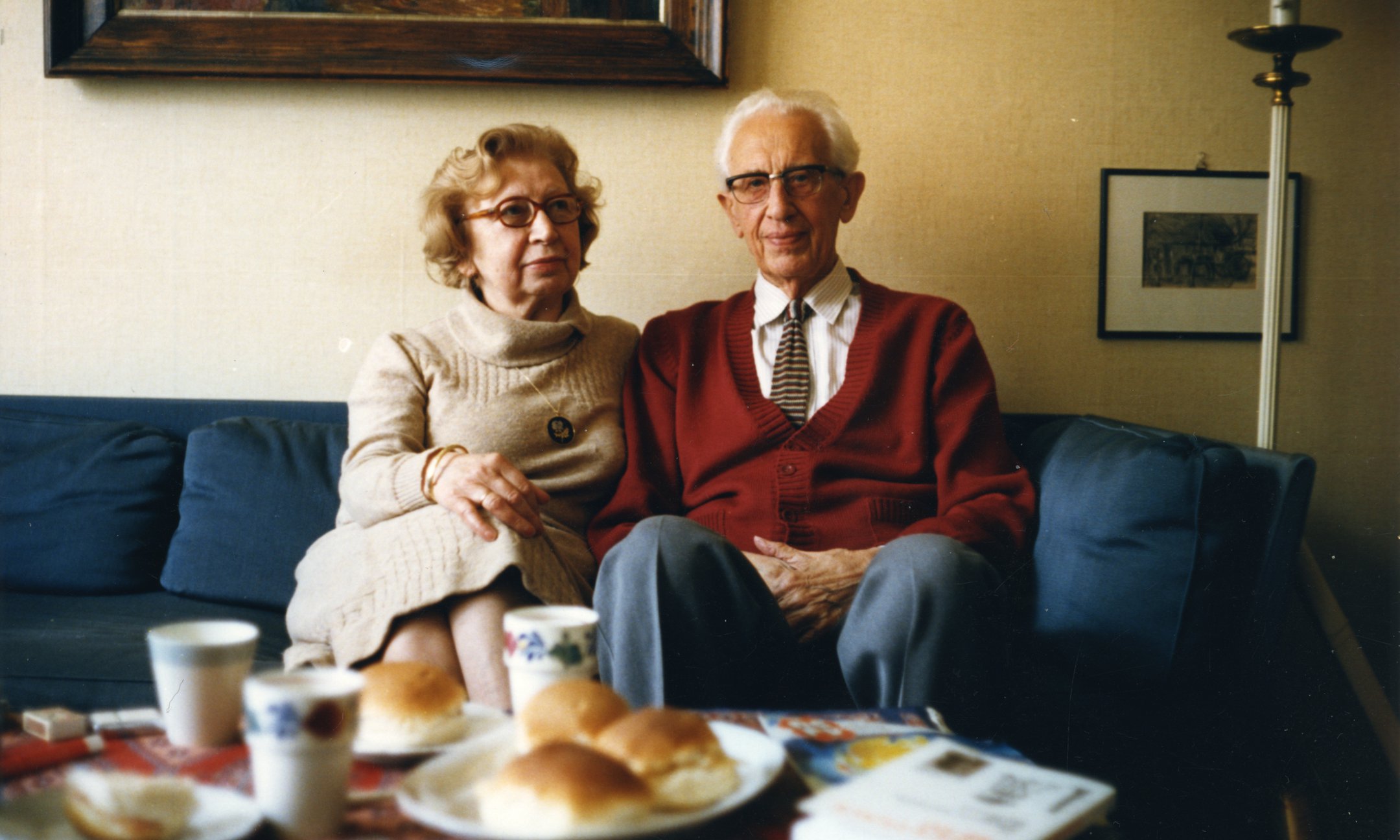 Miep en Jan Gies, rond 1990.
