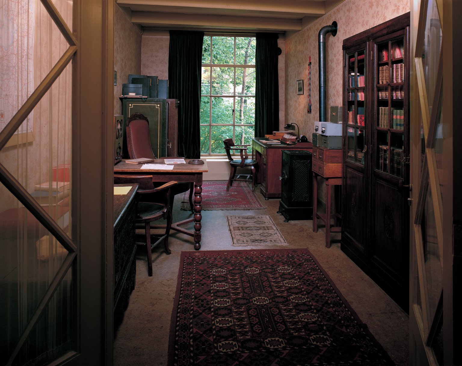 A view of the private office, reconstruction (1999).