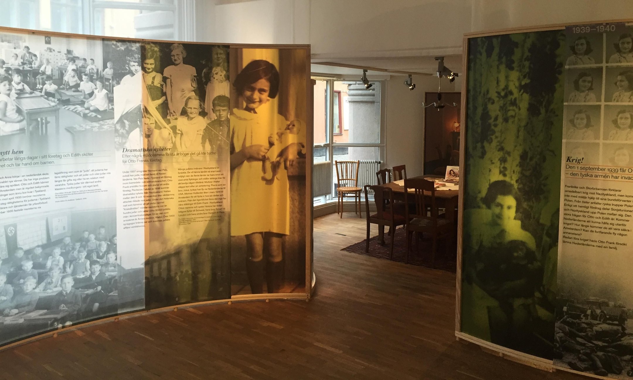 The Anne Frank exhibition in The Living History Forum in Stockholm (February 2016)