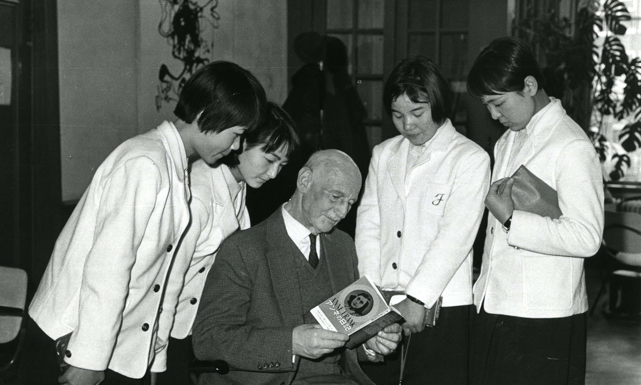 Otto Frank reading the Diary to young people in Japan (1965)