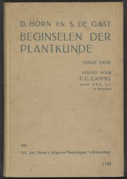 Lehrbuch von Anne Frank, Beginselen der plantkunde (Grundlagen der Botanik)