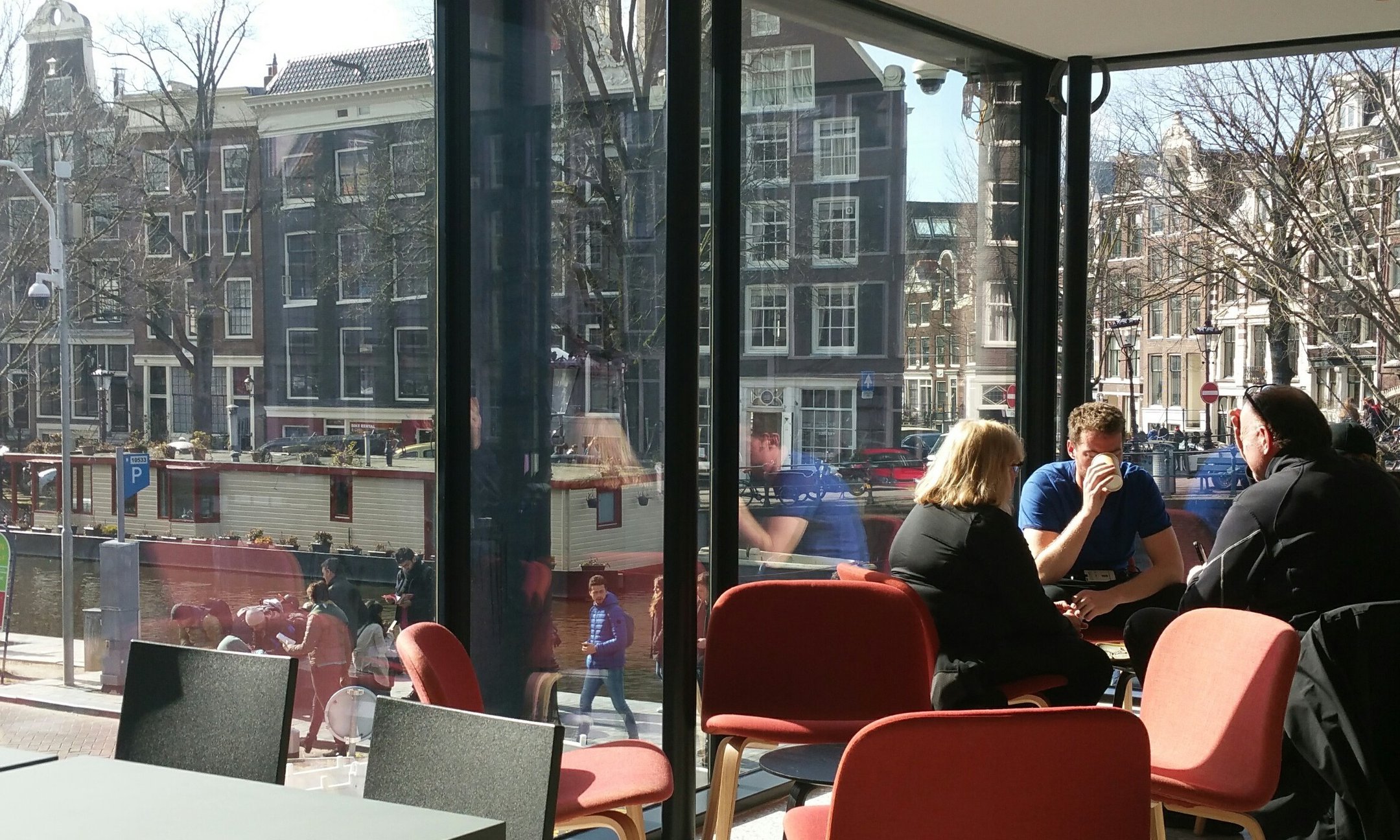 The museum cafe at the Anne Frank House