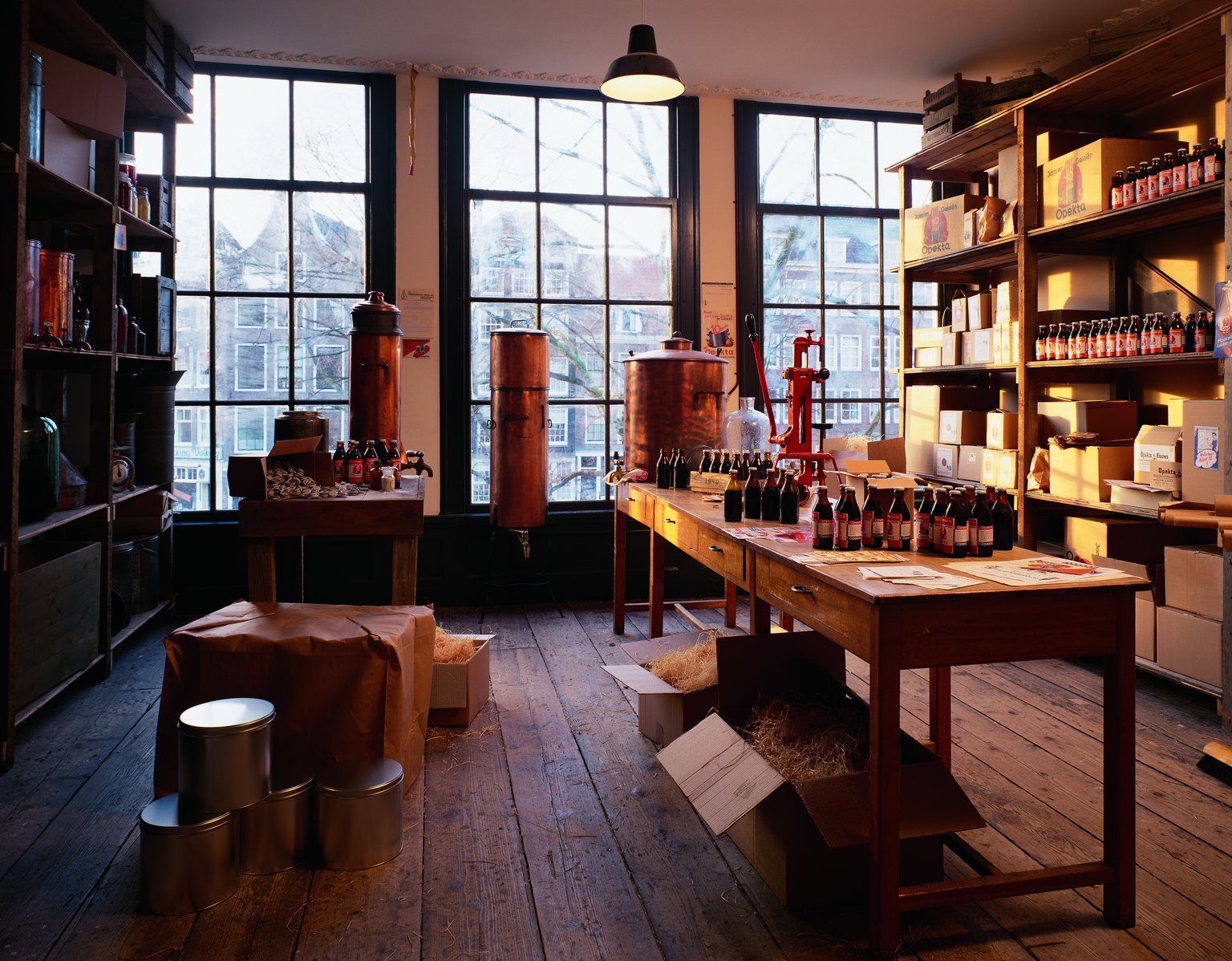 The front storeroom on the second floor of the main house, reconstruction (1999).
